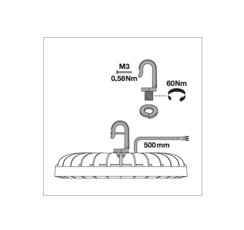 Ledvance LED Hallenleuchte High Bay HB COMP V 83W 840 4000K neutralweißes Licht 10000 Lumen 110° IP65